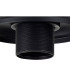 Cairo 30cm Flush Ceiling Fitting 1 x E27 Black / Clear-9