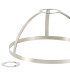 Cairo 30cm Flush Ceiling Fitting 1 x E27 Polished Nickel / Clear-6