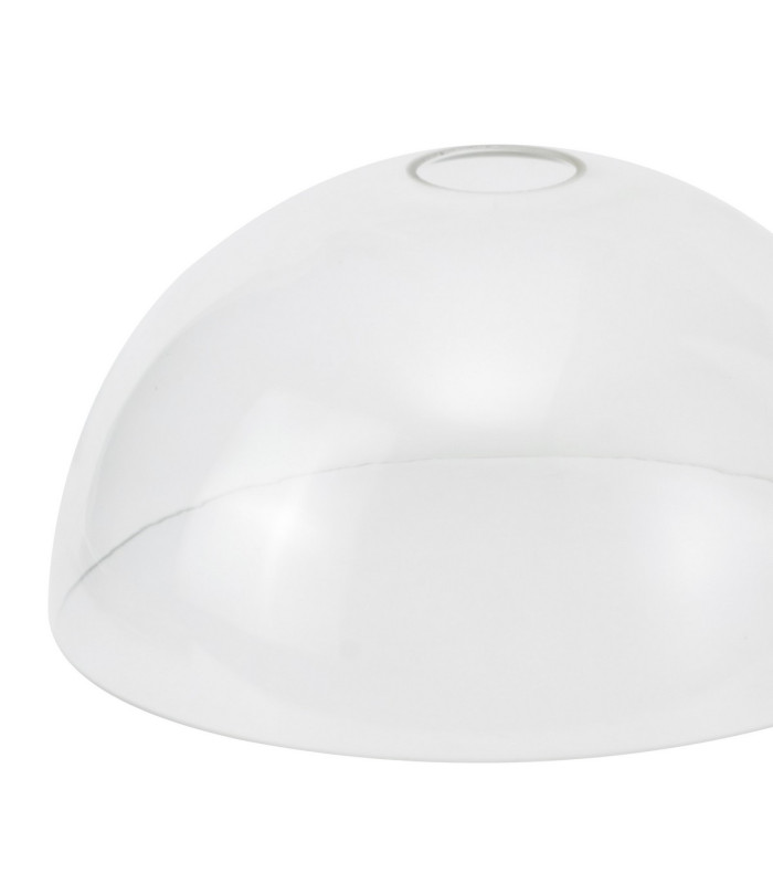Cairo 30cm Flush Ceiling Fitting 1 x E27 Satin Gold / Clear-5