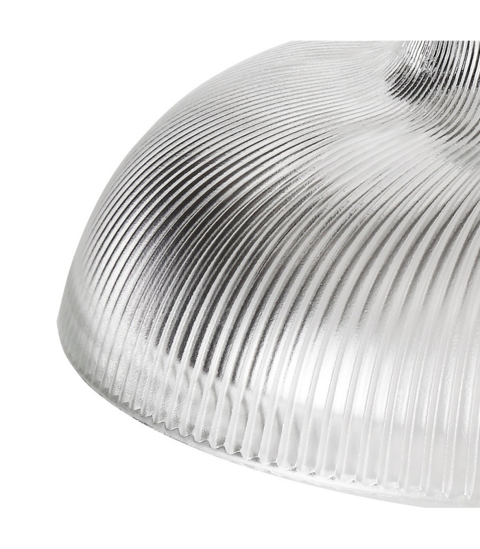 Cairo 3 Light Linear Multi Height Pendant E27 30cm Round Glass Shade Matt Black Clear-6
