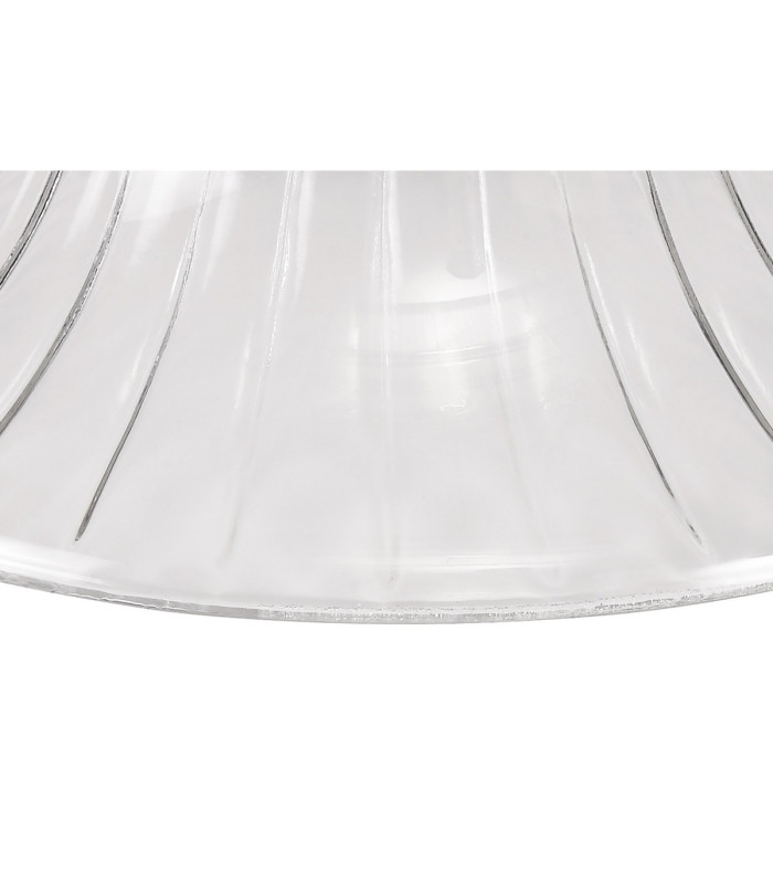 Cairo 3 Light Linear Multi Height Pendant E27 30cm Bell Glass Shade Matt Black Clear-7