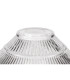 Cairo 3 Light Linear Multi Height Pendant E27 30cm Cone Glass Shade Matt Black Clear-5