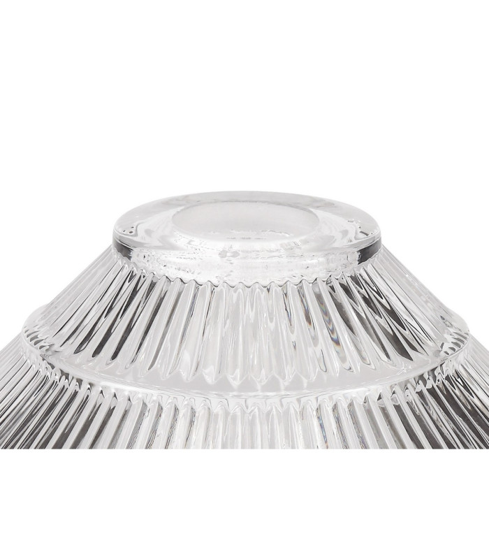 Cairo 3 Light Linear Multi Height Pendant E27 30cm Cone Glass Shade Matt Black Clear-5