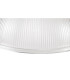 Cairo 3 Light Linear Multi Height Pendant E27 38cm Dome Glass Shade Matt Black Clear-7