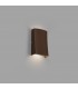 Outdoor LED Rust Brown Up Down Wall Light 6W 3000K IP54 - 1