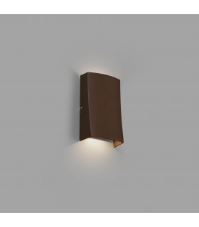Outdoor LED Rust Brown Up Down Wall Light 6W 3000K IP54 - 1