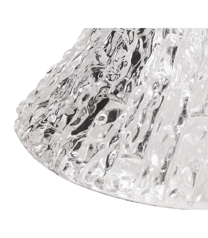 Cairo Linear Multi Height Pendant 38cm Patterned Round Shade 3 x E27 Matt Black/Clear Glass Item Weight: 19.1kg-6