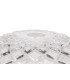 Cairo Linear Multi Height Pendant 30cm Flat Round Patterned Shade 3 x E27 Matt Black/Clear Glass-5