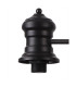Cairo Linear Multi Height Pendant 30cm Flat Round Patterned Shade 3 x E27 Matt Black/Clear Glass-9