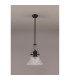 Cairo Multi Height Pendant 38cm Patterned Round Shade 1 x E27 Matt Black/Clear Glass Item Weight: 6.5kg-11