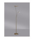 Chesterfield 2 Light Floor Lamp Switched 18+6W LED 3000K 2300lm Antique Brass -3