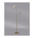 Chesterfield 2 Light Floor Lamp Switched 18+6W LED 3000K 2300lm Antique Brass -12