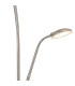 Chesterfield 2 Light Floor Lamp Switched 18+6W LED 3000K 2300lm Satin Nickel -9