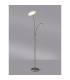 Chesterfield 2 Light Floor Lamp Switched 18+6W LED 3000K 2300lm Satin Nickel -12
