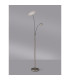 Chesterfield 2 Light Floor Lamp Switched 18+6W LED 3000K 2300lm Satin Nickel -13