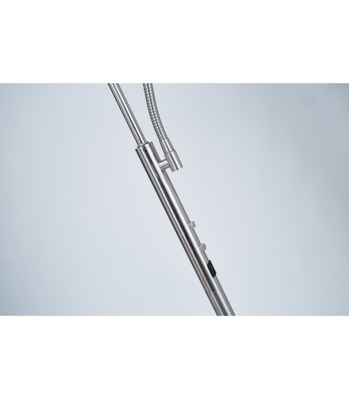 Chesterfield 2 Light Floor Lamp Switched 18+6W LED 3000K 2300lm Satin Nickel -14