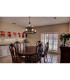 Preston 90cm 2 Tier Round Pendant 3+6 Light E27 Brown Oxide/Gold Bronze Clear Glass Shades-5