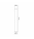 Kirkwood 90cm Post Lamp 1 x E27 IP54 Matt Brown/Clear -2