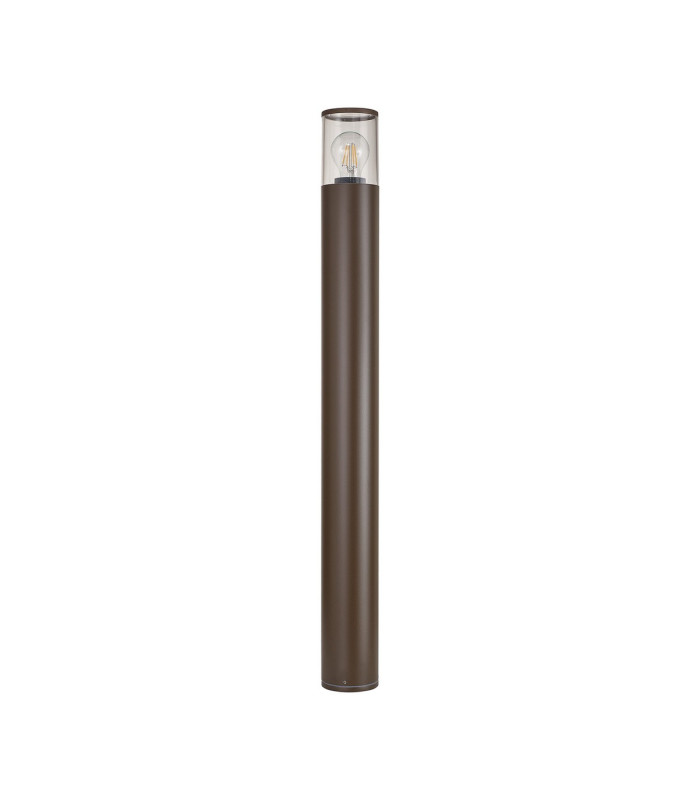 Kirkwood 90cm Post Lamp 1 x E27 IP54 Matt Brown/Clear -4