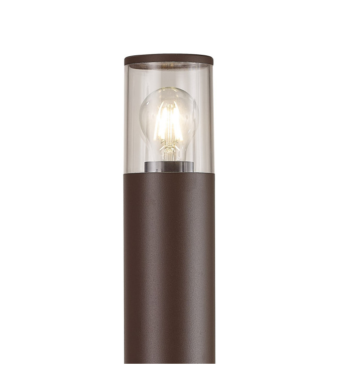 Kirkwood 90cm Post Lamp 1 x E27 IP54 Matt Brown/Clear -6