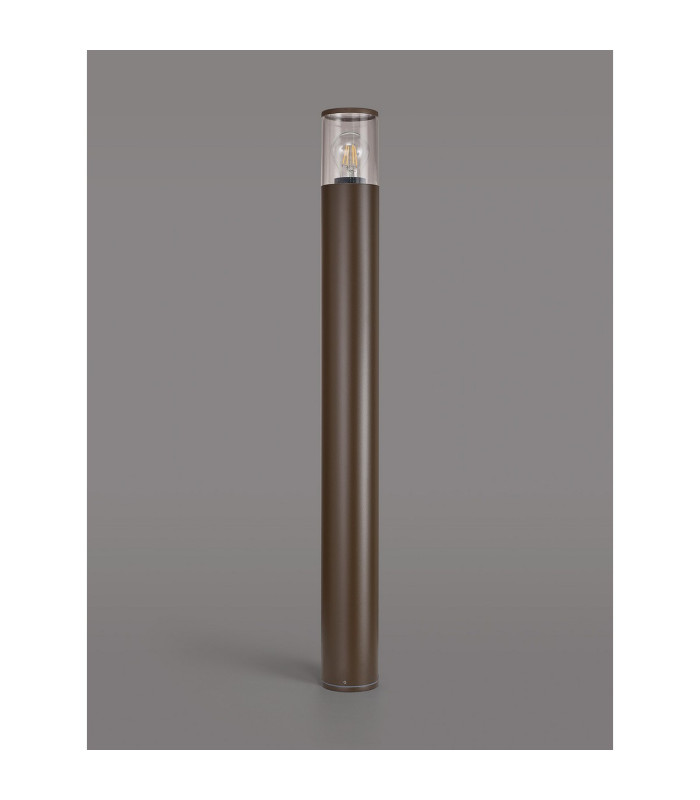 Kirkwood 90cm Post Lamp 1 x E27 IP54 Matt Brown/Clear -7