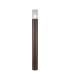 Kirkwood 90cm Post Lamp 1 x E27 IP54 Matt Brown/Crackled Clear -1
