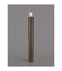 Kirkwood 90cm Post Lamp 1 x E27 IP54 Matt Brown/Crackled Clear -3