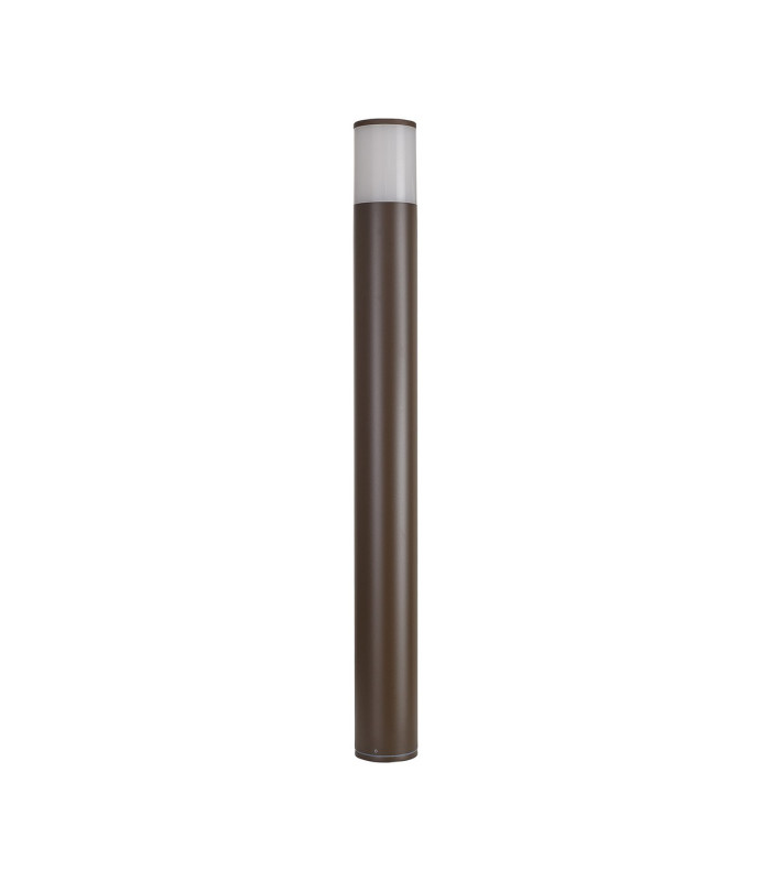 Kirkwood 90cm Post Lamp 1 x E27 IP54 Matt Brown/Opal -4