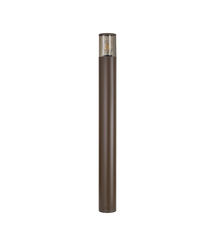 Kirkwood 90cm Post Lamp 1 x E27 IP54 Matt Brown/Smoked -4