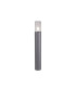 Kirkwood 65cm Post Lamp 1 x E27 IP54 Anthracite/Crackled Clear -1