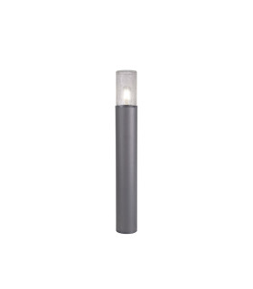 Kirkwood 65cm Post Lamp 1 x E27 IP54 Anthracite/Crackled Clear -1