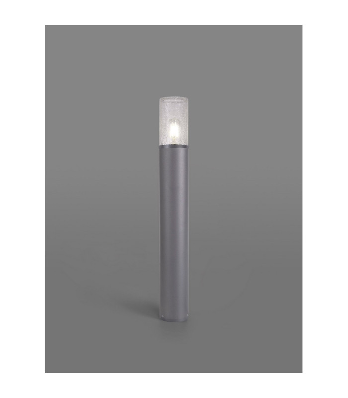 Kirkwood 65cm Post Lamp 1 x E27 IP54 Anthracite/Crackled Clear -3
