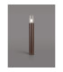 Kirkwood 65cm Post Lamp 1 x E27 IP54 Matt Brown/Crackled Clear -3