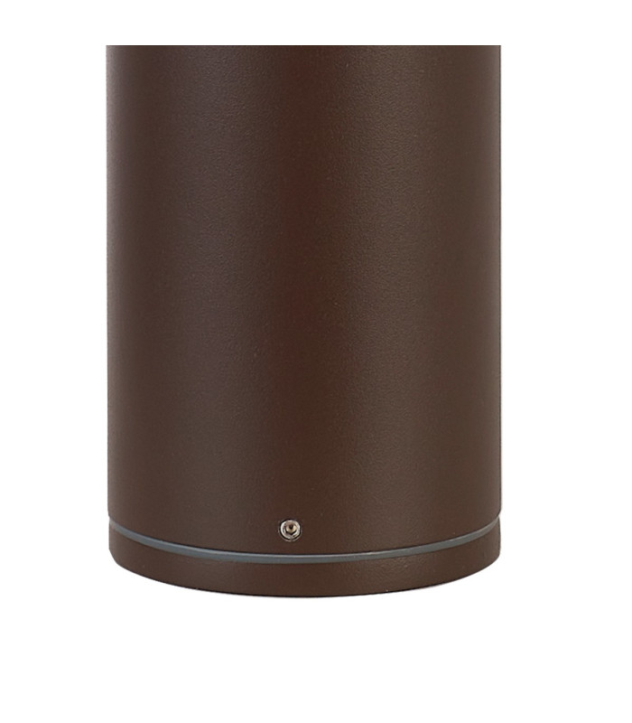 Kirkwood 65cm Post Lamp 1 x E27 IP54 Matt Brown/Crackled Clear -6