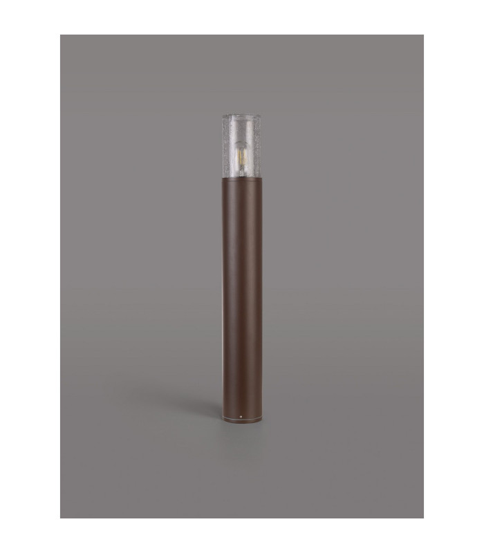 Kirkwood 65cm Post Lamp 1 x E27 IP54 Matt Brown/Crackled Clear -8