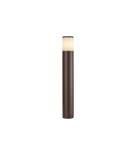 Kirkwood 65cm Post Lamp 1 x E27 IP54 Matt Brown/Opal -1