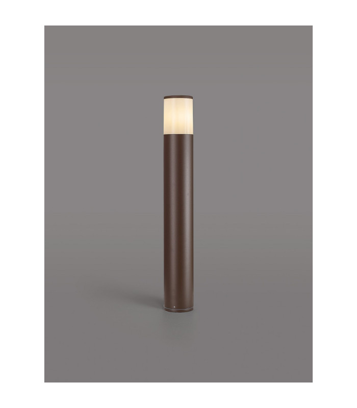 Kirkwood 65cm Post Lamp 1 x E27 IP54 Matt Brown/Opal -3