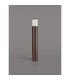 Kirkwood 65cm Post Lamp 1 x E27 IP54 Matt Brown/Opal -7