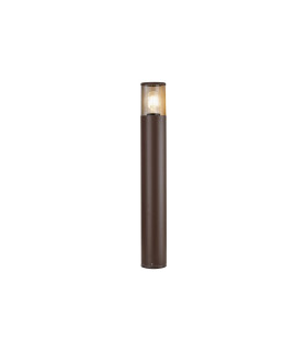 Kirkwood 65cm Post Lamp 1 x E27 IP54 Matt Brown/Smoked -1
