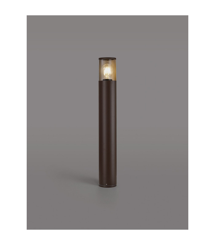 Kirkwood 65cm Post Lamp 1 x E27 IP54 Matt Brown/Smoked -3