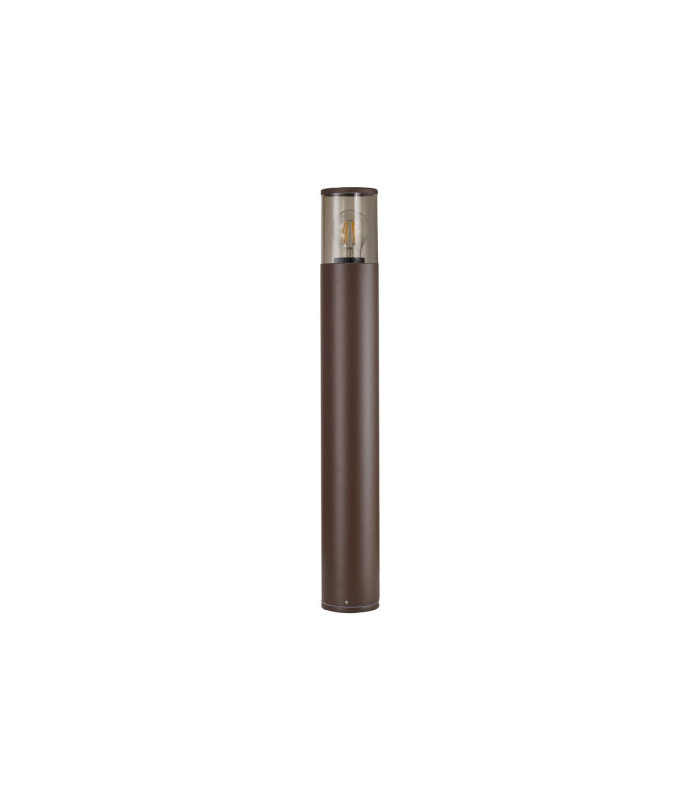 Kirkwood 65cm Post Lamp 1 x E27 IP54 Matt Brown/Smoked -4