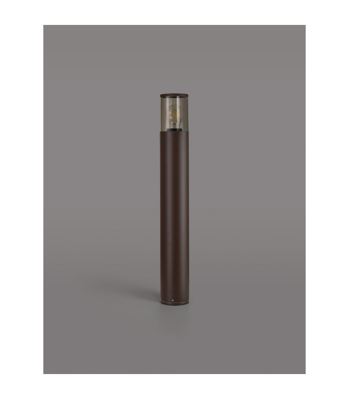 Kirkwood 65cm Post Lamp 1 x E27 IP54 Matt Brown/Smoked -7