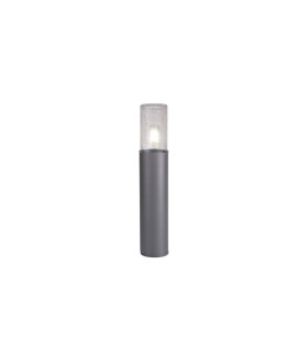 Kirkwood 45cm Post Lamp 1 x E27 IP54 Anthracite/Crackled Clear -1