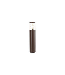 Kirkwood 45cm Post Lamp 1 x E27 IP54 Matt Brown/Clear -1