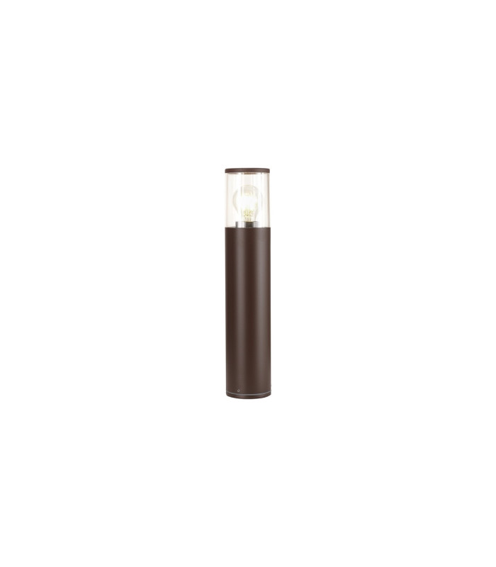 Kirkwood 45cm Post Lamp 1 x E27 IP54 Matt Brown/Clear -1