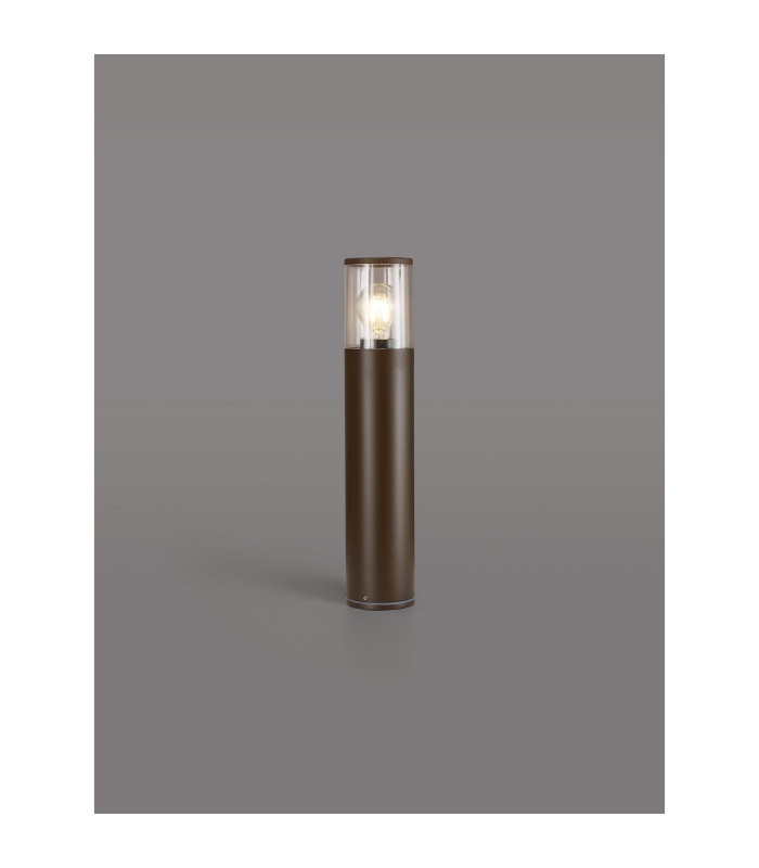 Kirkwood 45cm Post Lamp 1 x E27 IP54 Matt Brown/Clear -3
