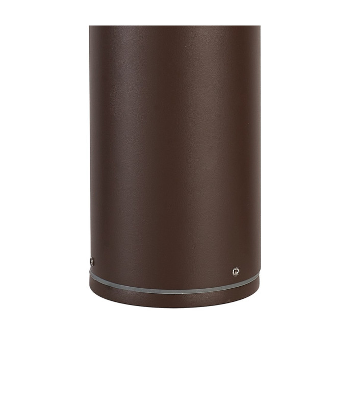 Kirkwood 45cm Post Lamp 1 x E27 IP54 Matt Brown/Crackled Clear -6