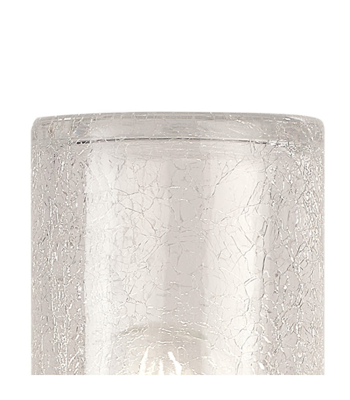 Kirkwood 45cm Post Lamp 1 x E27 IP54 Matt Brown/Crackled Clear -7