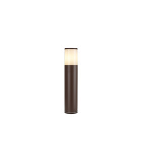 Kirkwood 45cm Post Lamp 1 x E27 IP54 Matt Brown/Opal -1