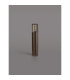 Kirkwood 45cm Post Lamp 1 x E27 IP54 Matt Brown/Smoked -3